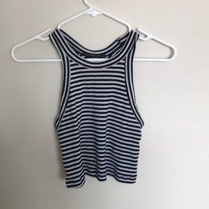 Urban outfitters striped crop top